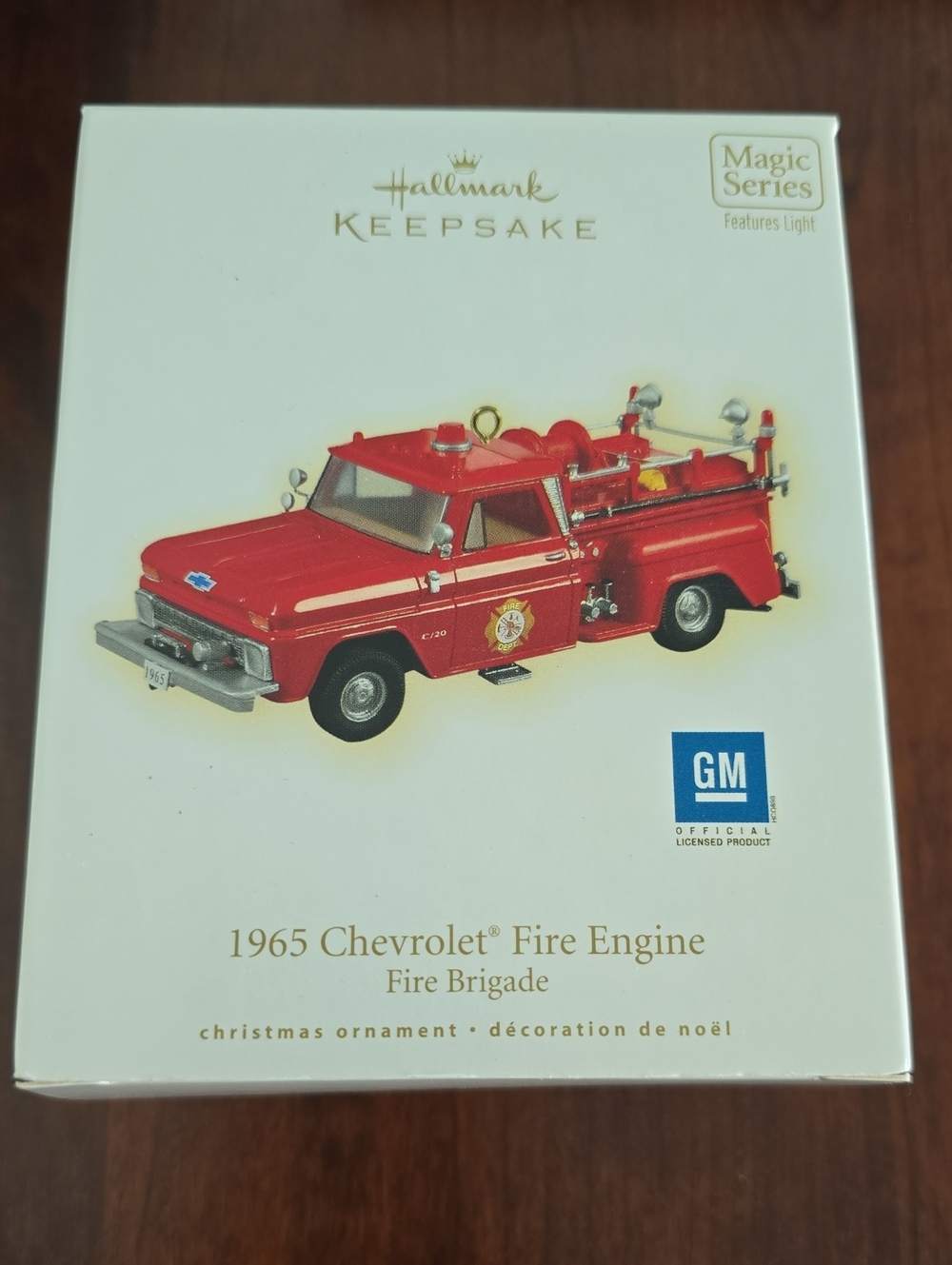 Hallmark Keepsake 1965 Chevrolet Fire Engine Ornament - Red